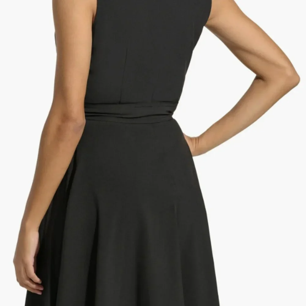 Calvin Klein Commuter V-Neck A-Line Dress - Picture 2 of 10